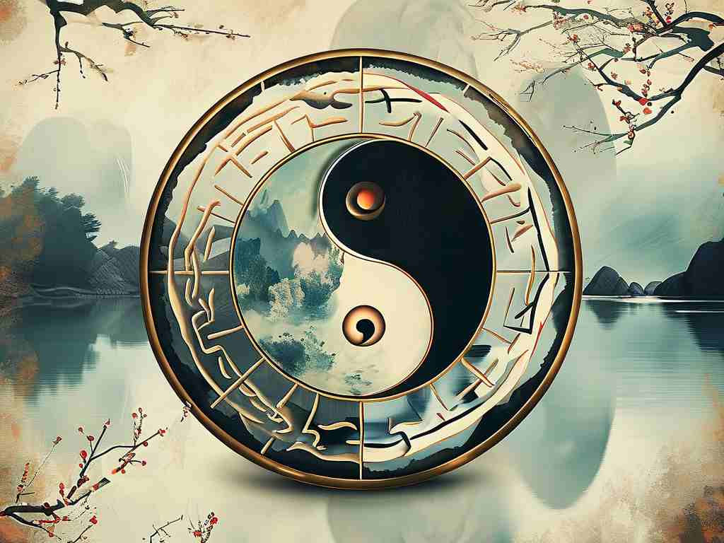 Trang Trí Gương Bát Quái Tròn Trong Văn Hóa Việt