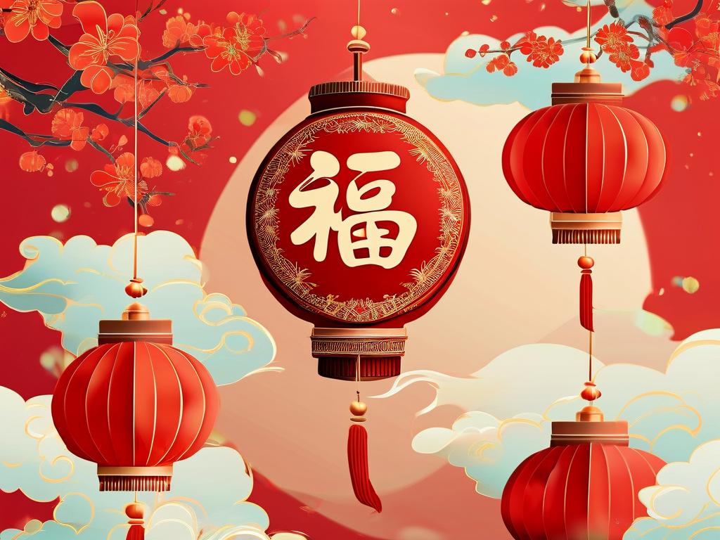 Trang Trí Chữ Phúc Biểu Tượng May Mắn Truyền Thống