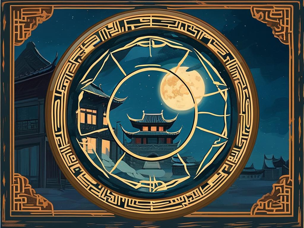 Gương Bát Quái Hình Tròn trong Phong Thủy